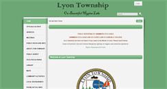 Desktop Screenshot of lyontownship.org