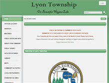 Tablet Screenshot of lyontownship.org